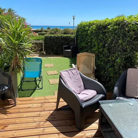 Ferienwohnung Les Pieds Dans L'Eau Canet-en-Roussillon Exterior foto